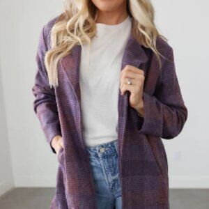 Randi Plaid Coat